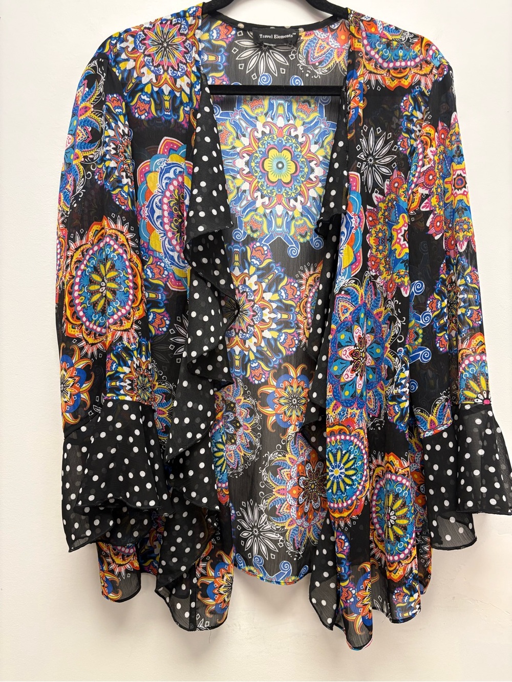 4 for $25 🌈 Travel Elements Sheer Floral Kimono Cardigan (Size 2X) 🌈